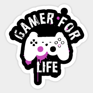 Gamer For Life Sticker